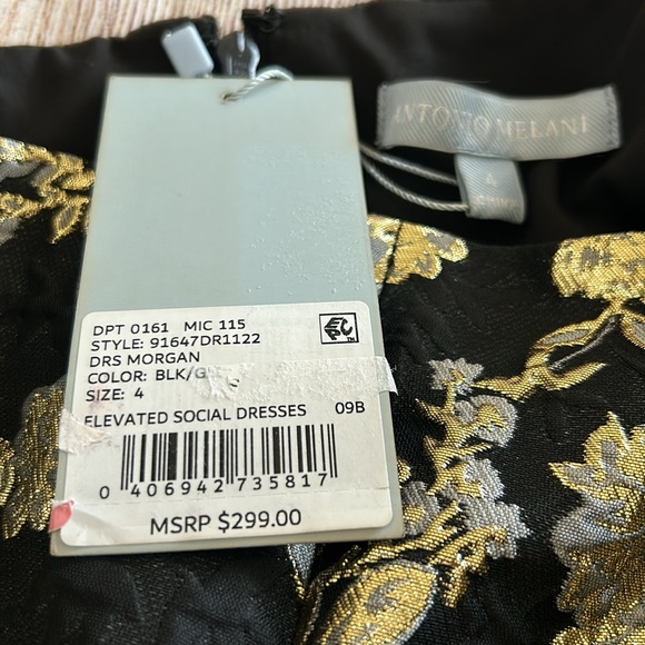 NWT Antonio Melani Morgan
Sleeveless Square Neck
Jacquard A-Line Midi Dress - Picture 13 of 16